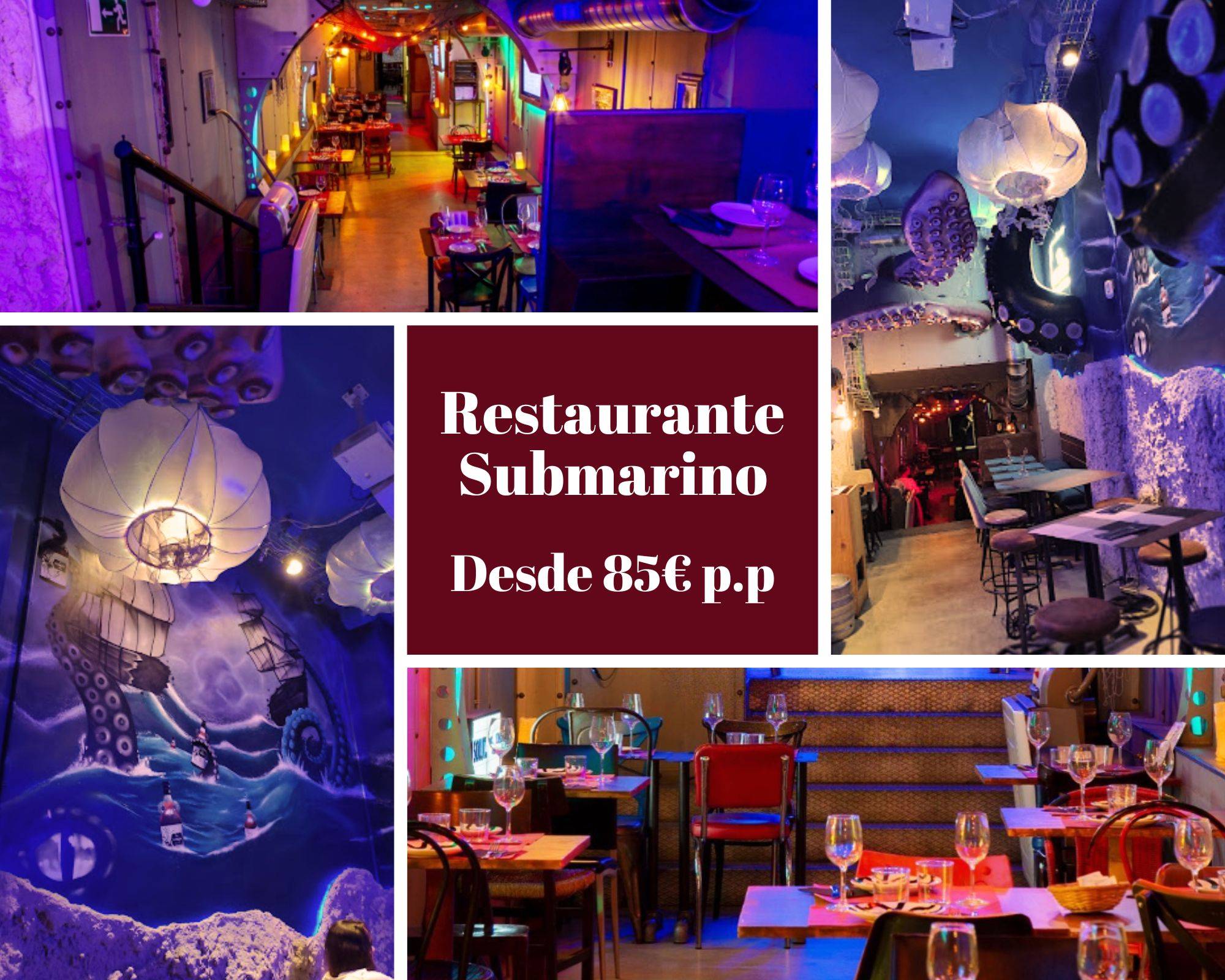 Restaurante Submarino | Cena Fin de Año 2024 | Nochevieja Barcelona